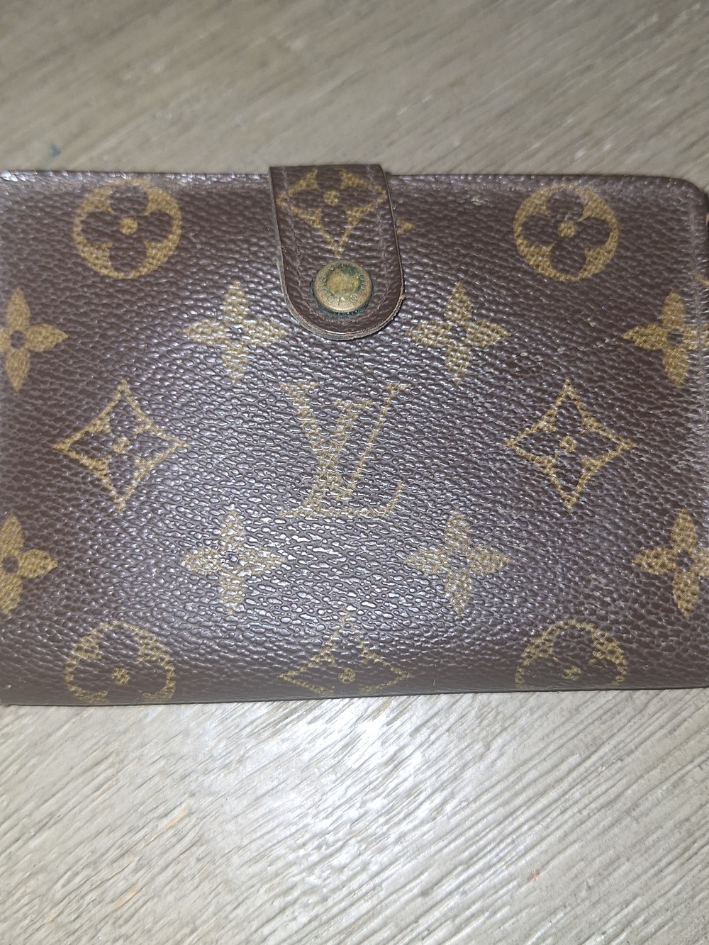 Vintage Louis Vuitton Monogram Brown Leather Wallet